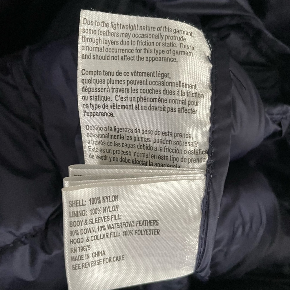 Michael Kor's Navy Puffer Jacket Size Small - Picture 9 of 10